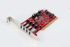 StarTech 4 Port PCI SuperSpeed USB 3.0 Adapter Card PCIUSB3S4