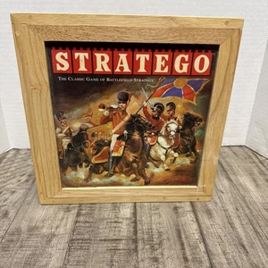 Stratego Nostalgia Games Series Wood Box Edition Milton Bradley 2002-Complete - Picture 1 of 11