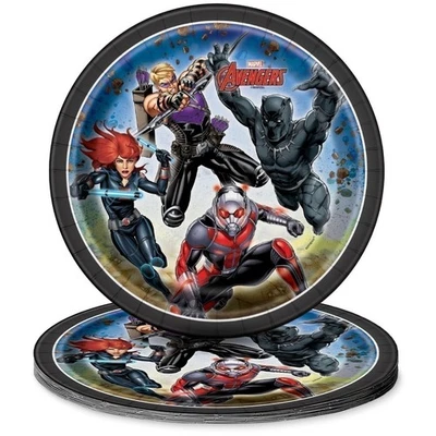 Platos de postre redondos de papel Avengers - 7", 8 piezas Foto 1 de 3