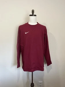 NWT Nike Coaches Crew Top Fleece Pullover Burgundy Men’s Large FJ9547-610 - Picture 1 of 6