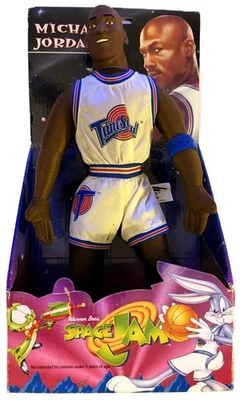 Space Jam - Figura Muñeco de Peluche Michael Jordan De Colección (1996 Play-by-Play) NUEVO Foto 1 de 4