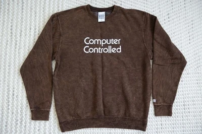 Roland образ жизни компьютер управляется коричневый краситель пуловер свитер редкая мужской L - Изображение 1 из 4