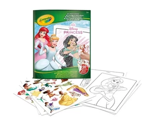 Crayola Disney Disney Princess Farb- und Stickerbuch, Mehrfarbig, 04-0202 - Bild 1 von 4