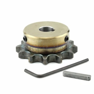 08B 13 dientes Diámetro de la rueda dentada 14mm a 25mm Metal Pilot Motor Roller Chain Keyway - Imagen 1 de 5