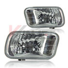 For 2009-2012 Dodge Ram Clear Lens Chrome Housing Replacement Fog Lights Lamps
