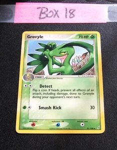 Grovyle  32/100 - NON-HOLO - Crystal Guardians - 2006 Pokemon Card - NM/M - Picture 1 of 6