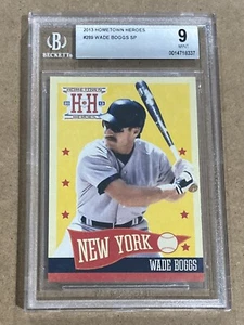 Panini Hometown Heroes #289 2013 Wade Boggs BGS 9 como nuevo SP - Imagen 1 de 2