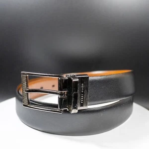 Perry Ellis Mens Reversible Belt Brown Black Size 36 - Picture 1 of 4