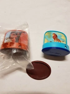 McDonald's Happy Meal Toy Lot - 1995 The Lion King Scar Mufasa Simba Stamper - Picture 1 of 7