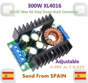 300W XL4016 DC-DC Max 9A Step Down 5-40V to 1.2-35V Adjustable Power Supply - Imagen 1 de 7