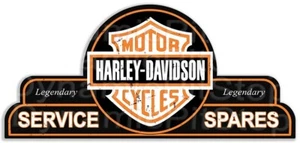 Harley Davidson Shield Tin Metal Sign Motorcycle Garage Workshop Australian made - Picture 1 of 1