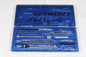 B10/ Coffret compas d'architectes vintage complet avec 10 pièces - mod. HAFF T6b /S28 - Photo 1/12