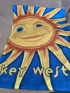 Toland Harden Flag Smiling Sun-Key West 12.5x 18 - Picture 1 of 3