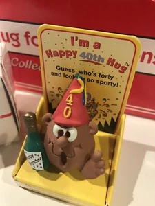 "I'm a Happy 40th Hug" - The Hug Factory Collectible Figure NIP - Picture 1 of 5