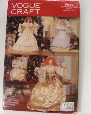 Vogue Craft # 8433 Pattern Linda Carr & Transfers Christmas Angel Doll - UNCUT - Image 1 of 4
