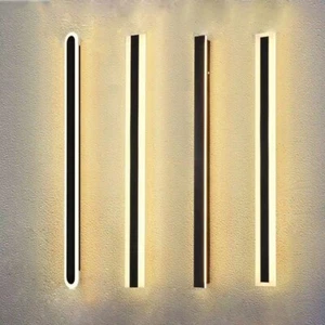 LED Long Strip Wall Light Modern Linear Wall Sconces Lamp For Patio Outside Yard - Picture 1 of 16