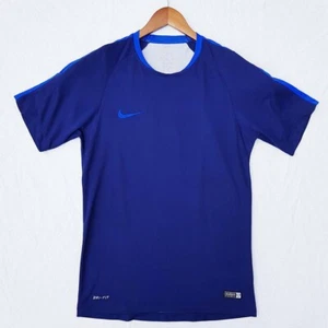 Nike Dri Fit men's Running sport t-shirt Bleu short sleeve crew neck logo size S - Imagen 1 de 7