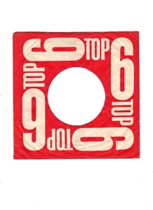 TOP 6 - X 1 ORIG 1960's UK 7" RECORD COMPANY SLEEVE/S IN VG CON. - Picture 1 of 4