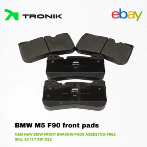 NEW OEM BMW M5 F90 FRONT BRAKING PADS ASBESTOS-FREE: 34117991033 - Picture 1 of 2