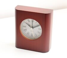 Classical Wooden Desk Table Clock Temperature Humidity Business Quartz