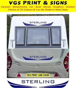 STERLING WOHNWAGEN/WOHNMOBIL 2 STÜCK KIT AUFKLEBER FARBWAHL #004 - Bild 1 von 3