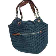 The SAK | Indio Crochet Knit Braided Leather Handle Hobo Shoulder Bag Satchel