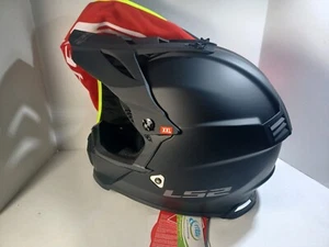 LS2 Helmets  Gate Solid Full Face MX Motorcycle Helmet Matte Black 2XL XXL *NEW* - Picture 1 of 10