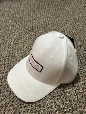 Gorra de béisbol Fila Sport blanca ajustable para mujer nueva con etiqueta Foto 1 de 4