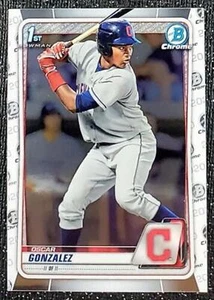 Oscar Gonzalez 2020 1st Bowman Chrome BCP109 Guardians - Picture 1 of 2