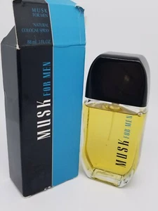 NEW Vintage Avon Musk For Men Natural Eau De Cologne Spray 1997 3 fl oz 88 m NOS - Picture 1 of 7