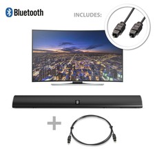 Majority 120W TV Sound Bar Bluetooth 2 Channel Optical Audio Wall Mountable