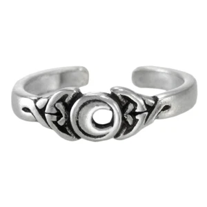 Crescent Moon Sterling Silver Toe Ring SS Goddess Body Jewelry Adjustable size - Picture 1 of 1