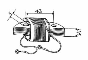 Bobina BT Luce Illuminazione per Piaggio Vespa 125 1961 1962 - Foto 1 di 3
