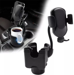 360° Universal Cup Holder Car Mount Cradle for Cell Phone Drink Organizer Holder - Picture 1 of 12