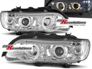 Angel Eyes Scheinwerfer Set in chrom für BMW X5 E53 09.1999-10.2003 - Bild 1 von 3