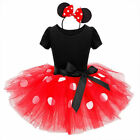 Children Minnie Mouse Kids Baby Girl Tutu Dress Party Birthday Sundress Garment