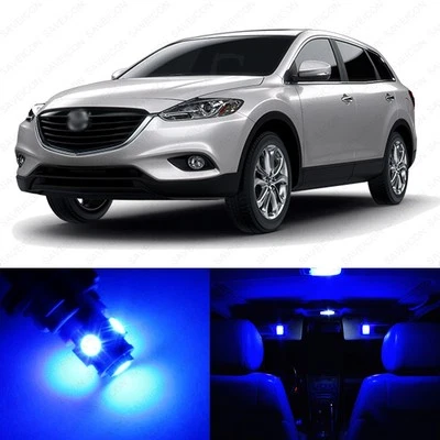 13 x Blue LED Interior Lights Package For 2007 - 2017 Mazda CX-9 CX9 + TOOL - Image 1 of 4