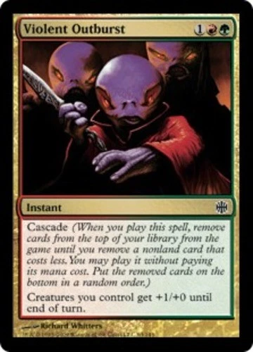 4x MTG Violent Outburst, Moderate Play, English Alara Reborn - Image 1 of 1