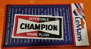 Champion Spark Plug LeMans Brand Sew-on Vintage Patch NEW OLD STOCK - Picture 1 of 2