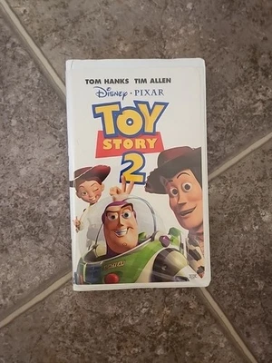 Toy Story 2 VHS 1999 Disney Pixar Video Tape Movie Vintage Blockbuster Edition  - Image 1 of 4