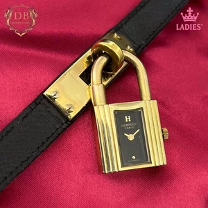 Hermès Watches Kelly Watch Black Leather  Serial Number: 〇Y 1995 735659 - Picture 1 of 24