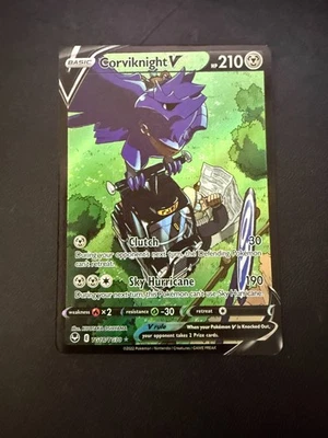 Corviknight V  TG18/TG30 Holo Pokemon Silver Tempest NM - Image 1 of 2