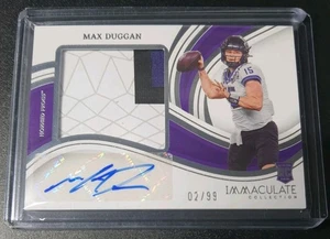 Max Duggan - Immaculate Collection Collegiate 2023 - Chargers - Auto - RC - /99 - Bild 1 von 5