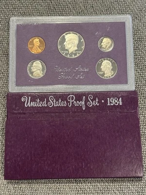 (5 SETS) 1984-S SAN FRANCISCO UNITED STATES MINT PROOF 5 COIN SET🔥 - Image 1 of 4
