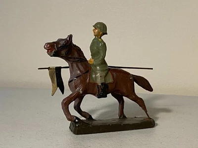 Juguete de composición vintage Schusso/ Lineol soldado alemán MA-95 Foto 1 de 4