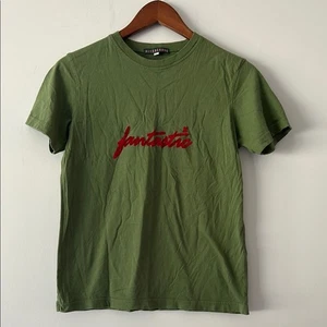 Alexa Chung|Bold Red Fantastic Olive Tee sz M - Picture 1 of 5