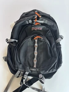 Mochila de día para senderismo al aire libre Jansport Equinox 33 en negro/gris - Imagen 1 de 5