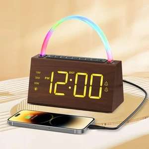 Digital Alarm Clock for Bedrooms - Sunrise Alarm Clock for Heavy Sleepers, Wo... - Picture 1 of 7