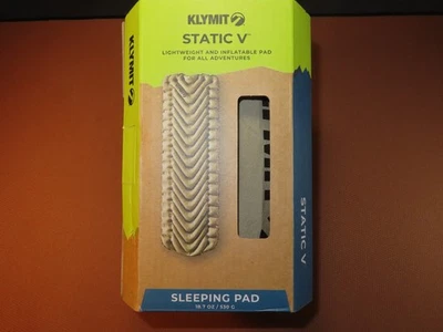 Almohadilla para dormir inflable Klymit Static V, cama de aire ligera de 3" - ARENA DE COYOTE Foto 1 de 4