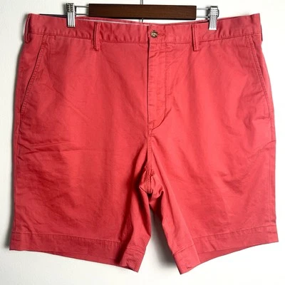 NEW Polo Ralph Lauren Shorts Mens 38 Red Chino Classic Fit 9" Flat Front - Image 1 of 4